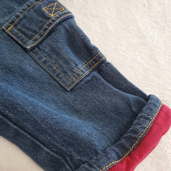 Gymboree Red Roll Cuff Cargo Jeans - Picture 3 of 6